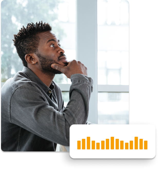 man thing about how to improve his business